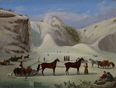 Der Eiskegel, Montmorency Falls, Québec von Robert Clow Todd